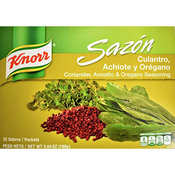 Knorr Sazon Dry Cilantro, Achiote & Oregano 36/8ct.