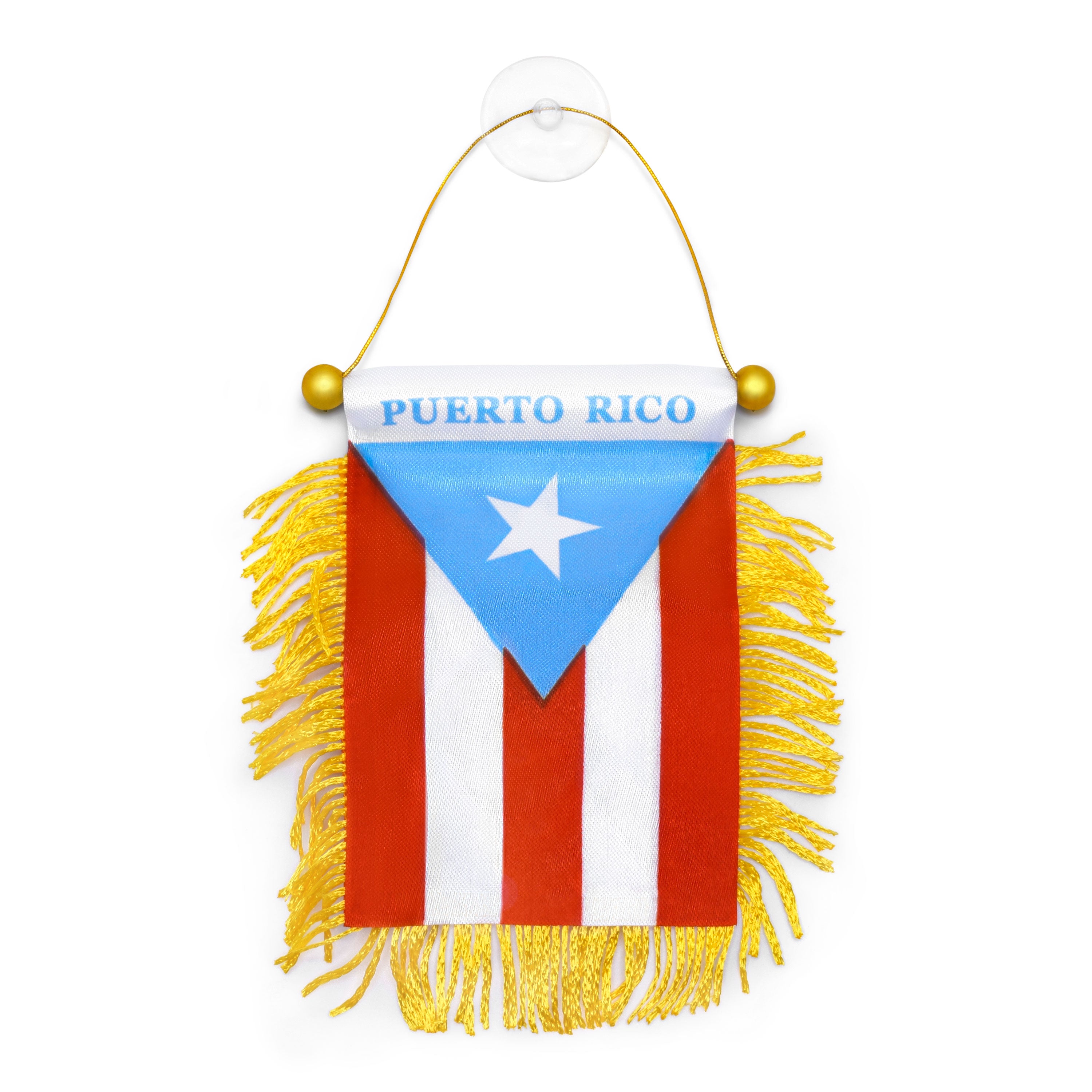 Puerto Rico Car Flag Sky Blue