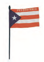 Medium Puerto Rico Flag