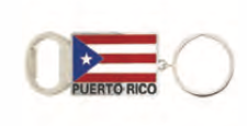 Puerto Rico Bottle Opener Keychain