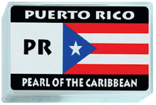 Playing Cards Pearl of PR Flag