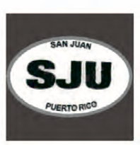 Puerto Rico SJU Sticker
