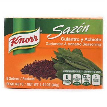 Knorr Sazon Dry Cilantro & Achiote 36/8ct.